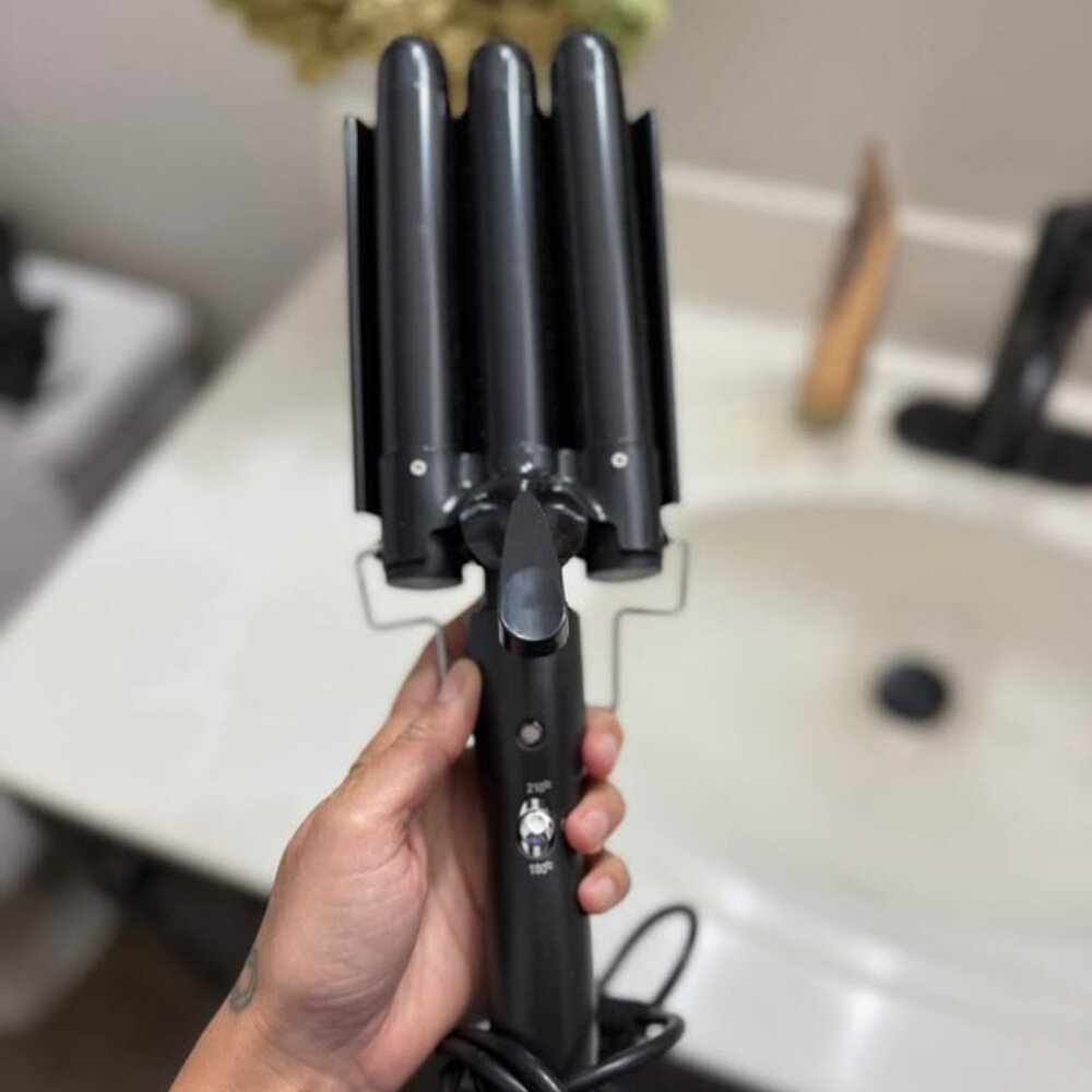 Three Barrel Hair Curler Crimper